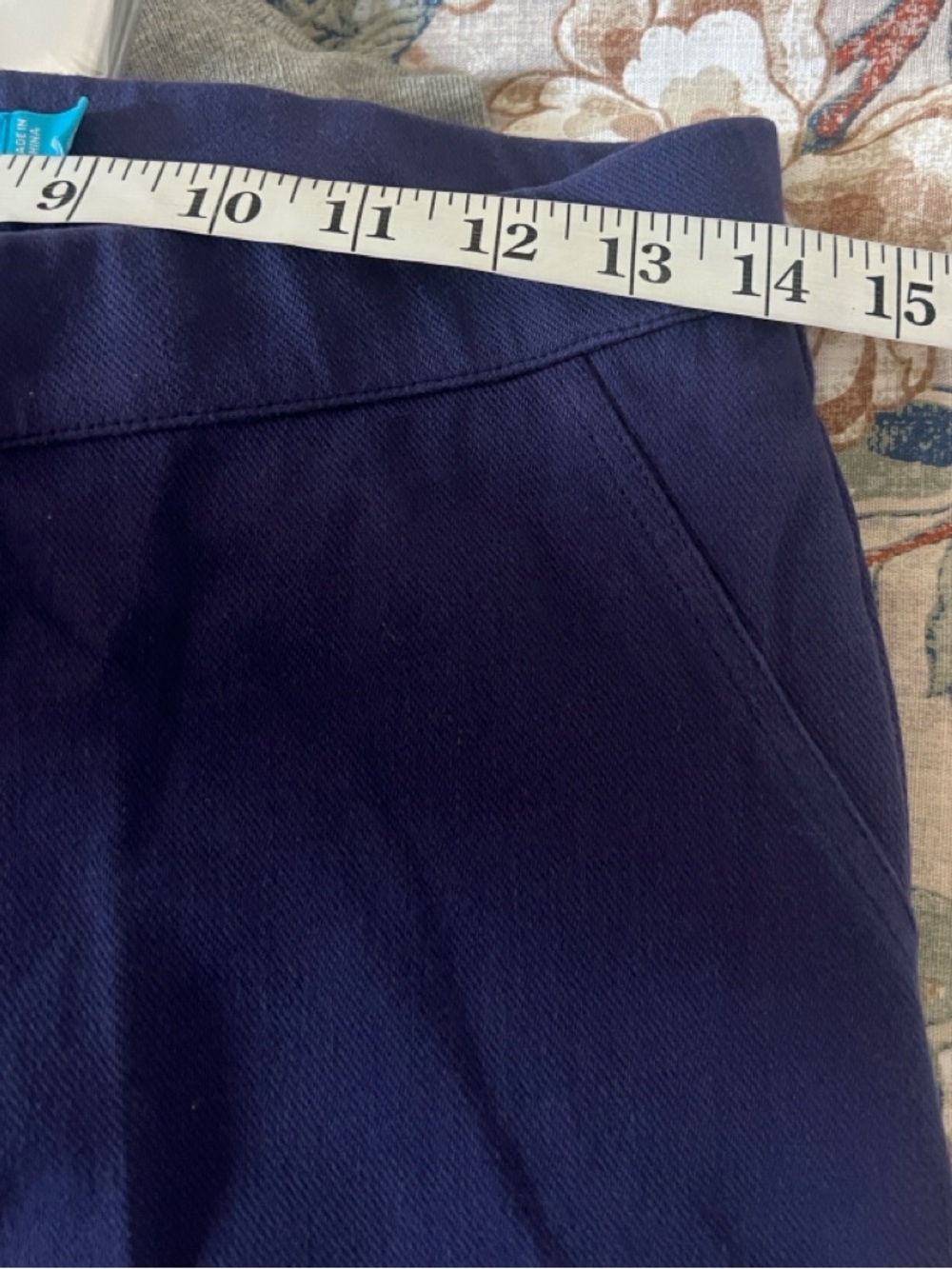 Tori Richard Navy Tailored Ankle Pant Slim Stretch Resort Travel Size 6 Womens - Picture 8 of 10